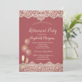 Wijnglazen ballonnen met rood titret kaart (Staand voorkant)