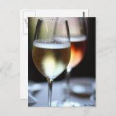 Wijnglazen Briefkaart (Voorkant / Achterkant)