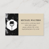 Wijnglazen bubbels Logo Visitekaartje (Voorkant)