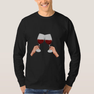 Wijnglazen Chin Chin Wijn T-shirt