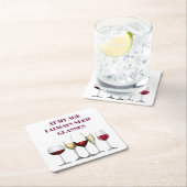 Wijnglazen expressie kartonnen onderzetters (Insitu)