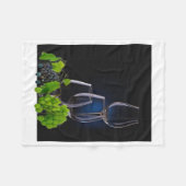 Wijnglazen Fleece Deken (Voorkant (Horizontaal))