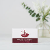 wijnglazen fles | City Skyline Visitekaartje (Staand voorkant)