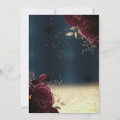 Wijnglazen flesje, Burgundy Rozen Retirement Kaart (Achterkant)