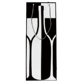 Wijnglazen flesontwerp Cadeaus Wijn Cadeautas (Achterkant)