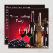 Wijnglazen flessen Droog Kaart (Voorkant / Achterkant)