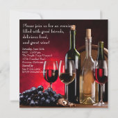 Wijnglazen flessen Droog Kaart (Achterkant)