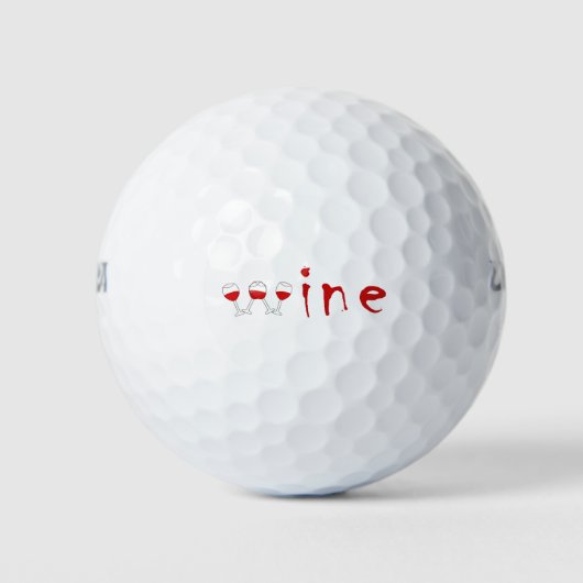 Wijnglazen Golfballen (Voorkant)