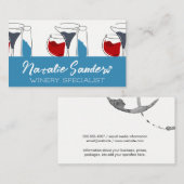 wijnglazen | Illustraties Visitekaartje (Voorkant / Achterkant)