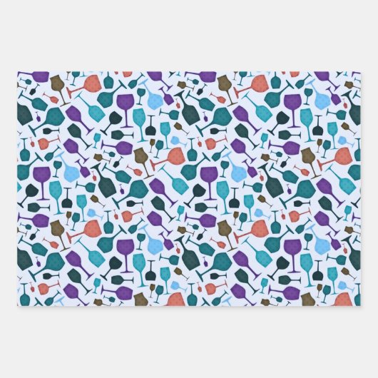 Wijnglazen! Inpakpapier Vel (Voorkant 3)