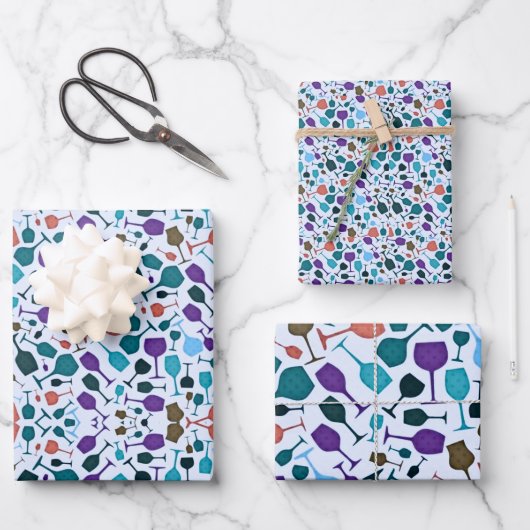 Wijnglazen! Inpakpapier Vel (Voorkant)