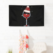 Wijnglazen kerstcadeautjes voor kerstwijn spandoek (Insitu)