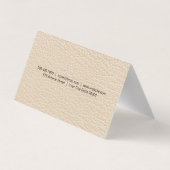 Wijnglazen | Ledertextiel Visitekaartje (Achterkant)