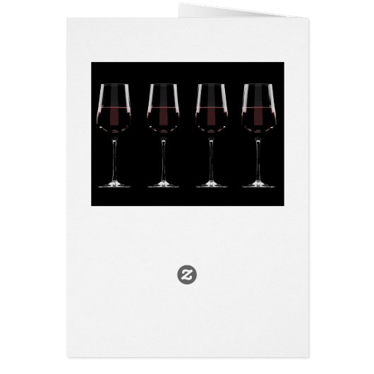 Wijnglazen met rode wijn op zwart (Achterkant)