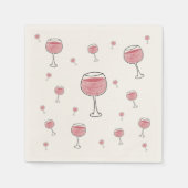 Wijnglazen Papier servet (Voorkant)