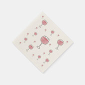 Wijnglazen Papier servet (Hoek)