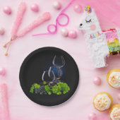 Wijnglazen Papieren Bordje (Feest)