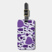 Wijnglazen patroon bagagelabel (Voorkant verticaal)