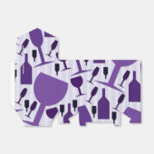 Wijnglazen patroon bedankdoosjes (Uitgevouwen)