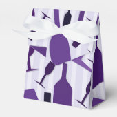 Wijnglazen patroon bedankdoosjes (Voorkant Zijde)