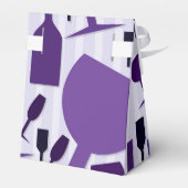 Wijnglazen patroon bedankdoosjes (Achterkant)