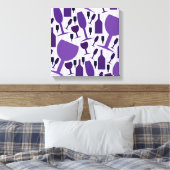 Wijnglazen patroon canvas afdruk (Insitu (Slaapkamer))