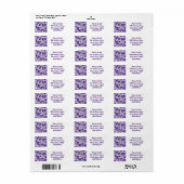 Wijnglazen patroon etiket (Full Sheet)