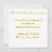 Wijnglazen patroon kaart (Achterkant)