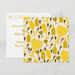 Wijnglazen patroon kaart