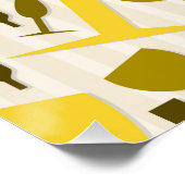 Wijnglazen patroon perfect poster (Hoek)