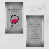 Wijnglazen pictogram visitekaartje (Voorkant / Achterkant)
