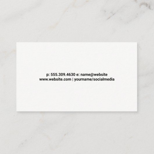 Wijnglazen pictogram | Wijndruiven Visitekaartje (Achterkant)