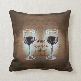 Wijnglazen piloot kussen