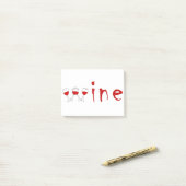 Wijnglazen Post-it® Notes (Op bureau)