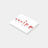 Wijnglazen Post-it® Notes (Schuin)