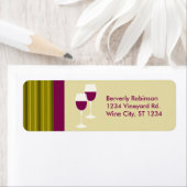 Wijnglazen retouradreslabel etiket (Insitu)