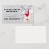 Wijnglazen | Rode wijn glas spetter Visitekaartje (Voorkant / Achterkant)