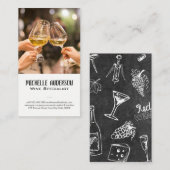 Wijnglazen Toast Visitekaartje (Voorkant / Achterkant)