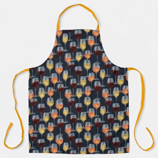 Wijnglazen van Natasha Us Schort (Voorkant)