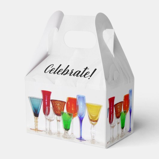 Wijnglazen "Vier!" Cadeaudoos Bedankdoosjes (Achterkant)