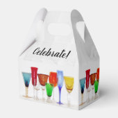 Wijnglazen "Vier!" Cadeaudoos Bedankdoosjes (Voorkant Zijde)