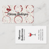 Wijnglazen | Vlek Visitekaartje (Voorkant / Achterkant)