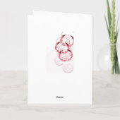 Wijnglazen wijn thema dank u kaart (Achterkant)