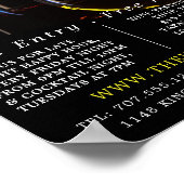 Wijnglazen, Wijnbar/Wijnmakerij Adverteren Poster (Hoek)