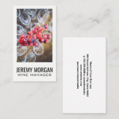 Wijnglazen | Wijndruiven Visitekaartje (Voorkant / Achterkant)