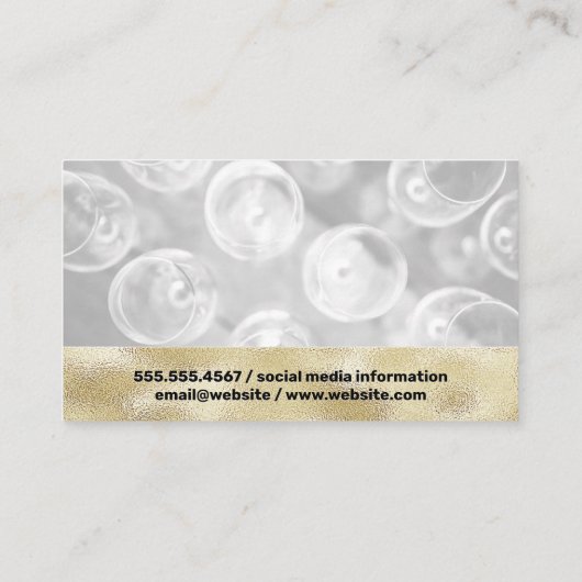 wijnglazen | Wijnmakerij Visitekaartje (Achterkant)