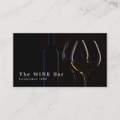 Wijnglazen, wijnstang/wijnmoer visitekaartje (Voorkant)