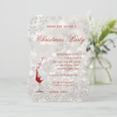 Wijnglijder, kerst voor bedrijven kaart (Staand voorkant)