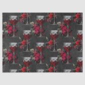 Wijngoblets en ontkoppeling van Rozen Tissuepapier (Voorkant)