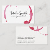 Wijngordel (zwart/wit) visitekaartje (Voorkant / Achterkant)